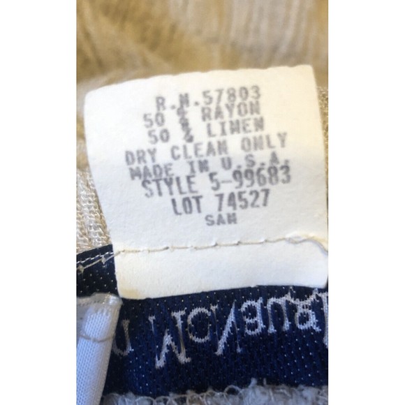 WOMENS NORTON McNAUGHTON PANTS SIZE 14 Linen Blend - Picture 4 of 4